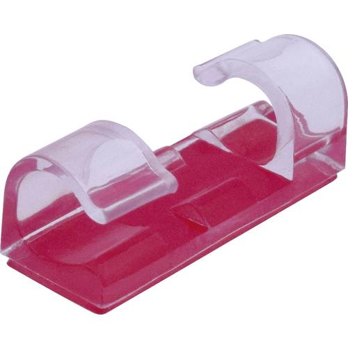 TRU COMPONENTS 93015c306r Kabelhalter selbstklebend TC-6649836 Bündel-Ø-Bereich 4 bis 7 mm Transparent 1 St.