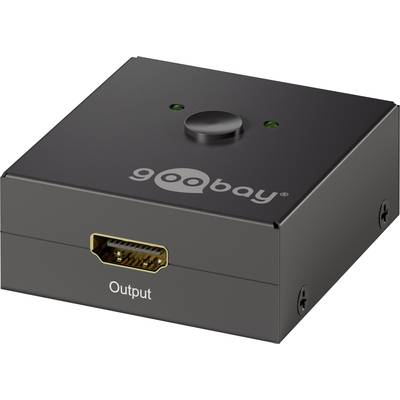 Goobay  2 Port HDMI-Switch mit Status-LEDs 1920 x 1080 Pixel