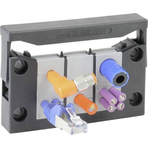 Icotek KEL-QUICK 10/6 Kabeleinführungsleiste Polyamid Schwarz 1 St.