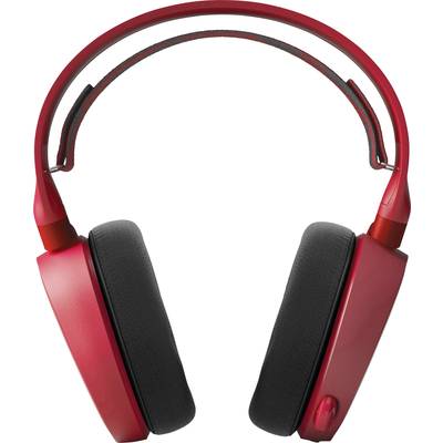 Steelseries Arctis 3 Gaming  Over Ear Headset kabelgebunden 7.1 Surround Rot Mikrofon-Rauschunterdrückung, Noise Cancell