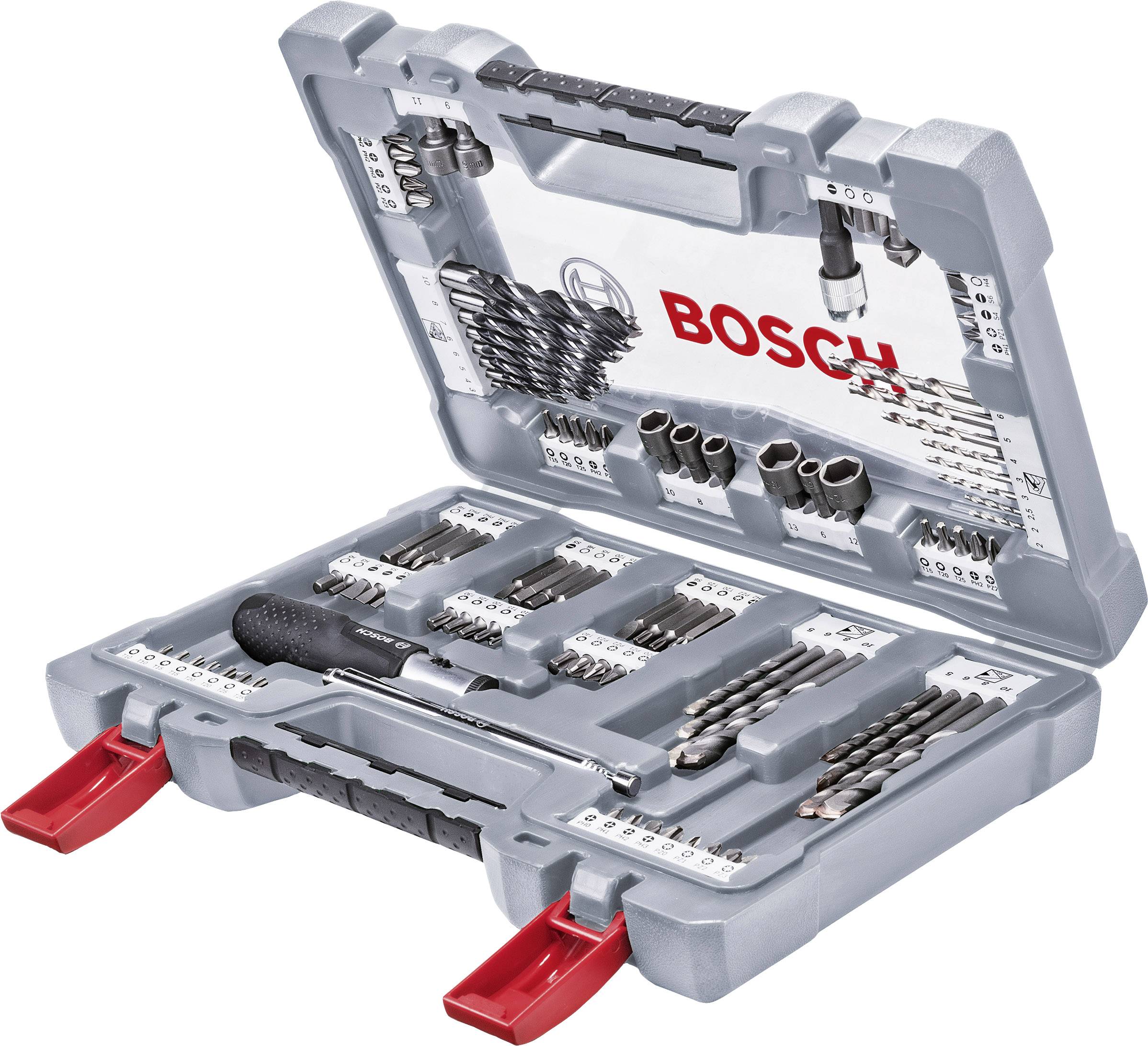 Bosch Bitsortiment SW 8,10,13 2607017327 Holzbohrer 35-tlg inkl