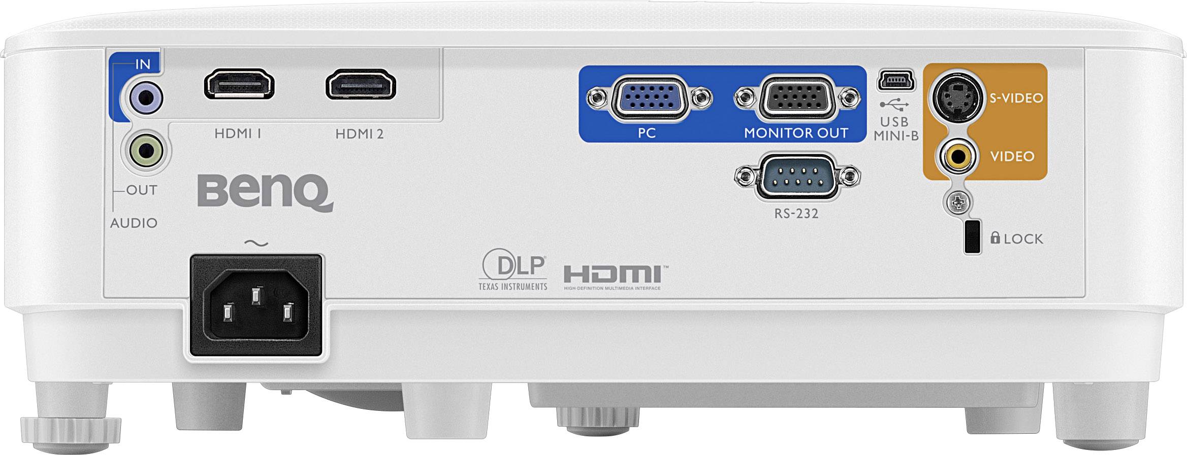 BenQ MW550 - DLP-Projektor - tragbar - 3D - 3600 ANSI-Lumen - WXGA (1280 x 800)-2
