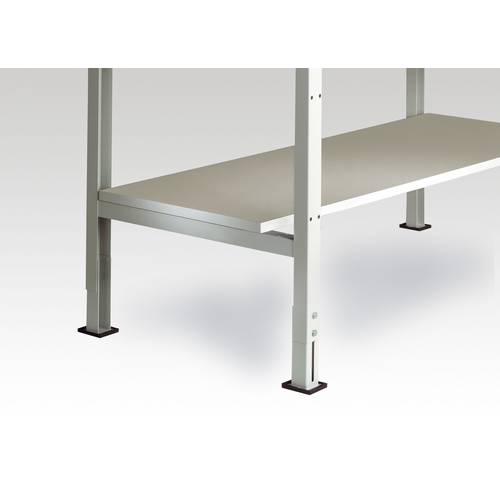 Manuflex ZB3676 Zwischenboden Melamin lichtgrau 1500x 350x19mm, mit Unterzug für UNIVERSAL 1500x 600mm (B x H x T) 1500 ...