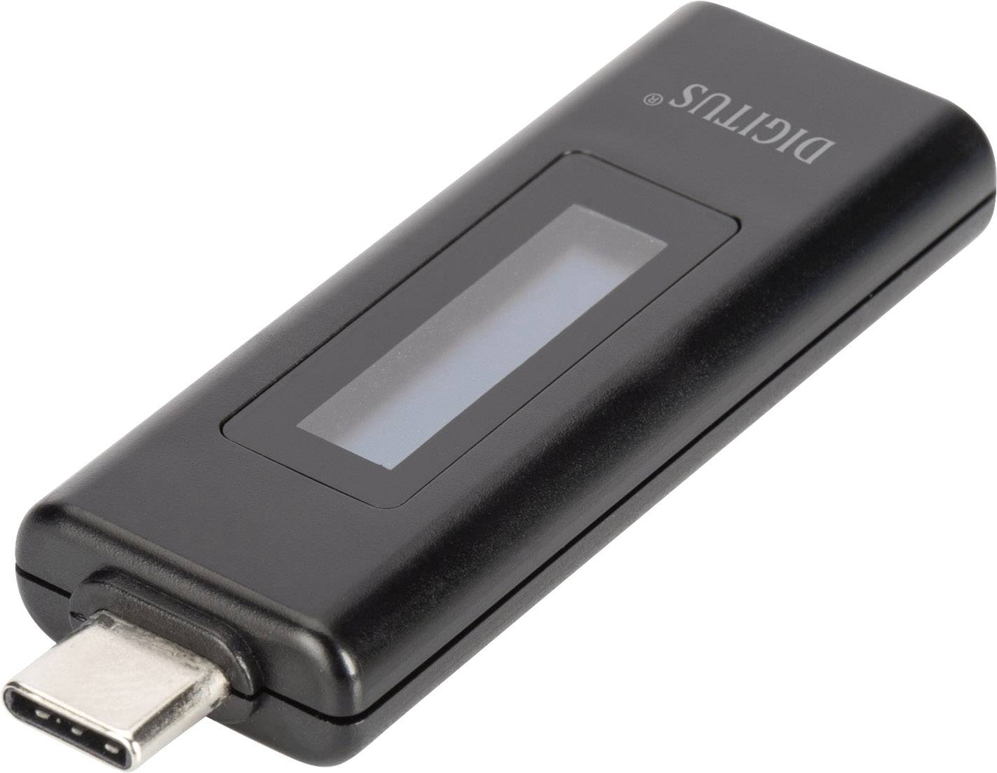 Digitus USB 3.2 Gen 1 (USB 3.0) Adapter [1x USB-C® Stecker - 1x USB-C® Buchse] DA-70612 mit Stromzähler-1