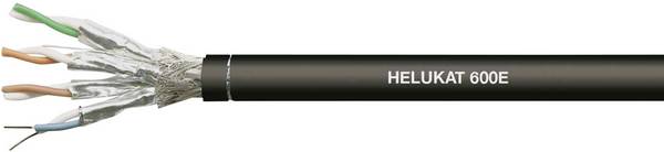 HELU 802167 Ethernet-Leitung CAT 7e S/FTP 4 x 2 x 0.258 mm² Schwarz Meterware