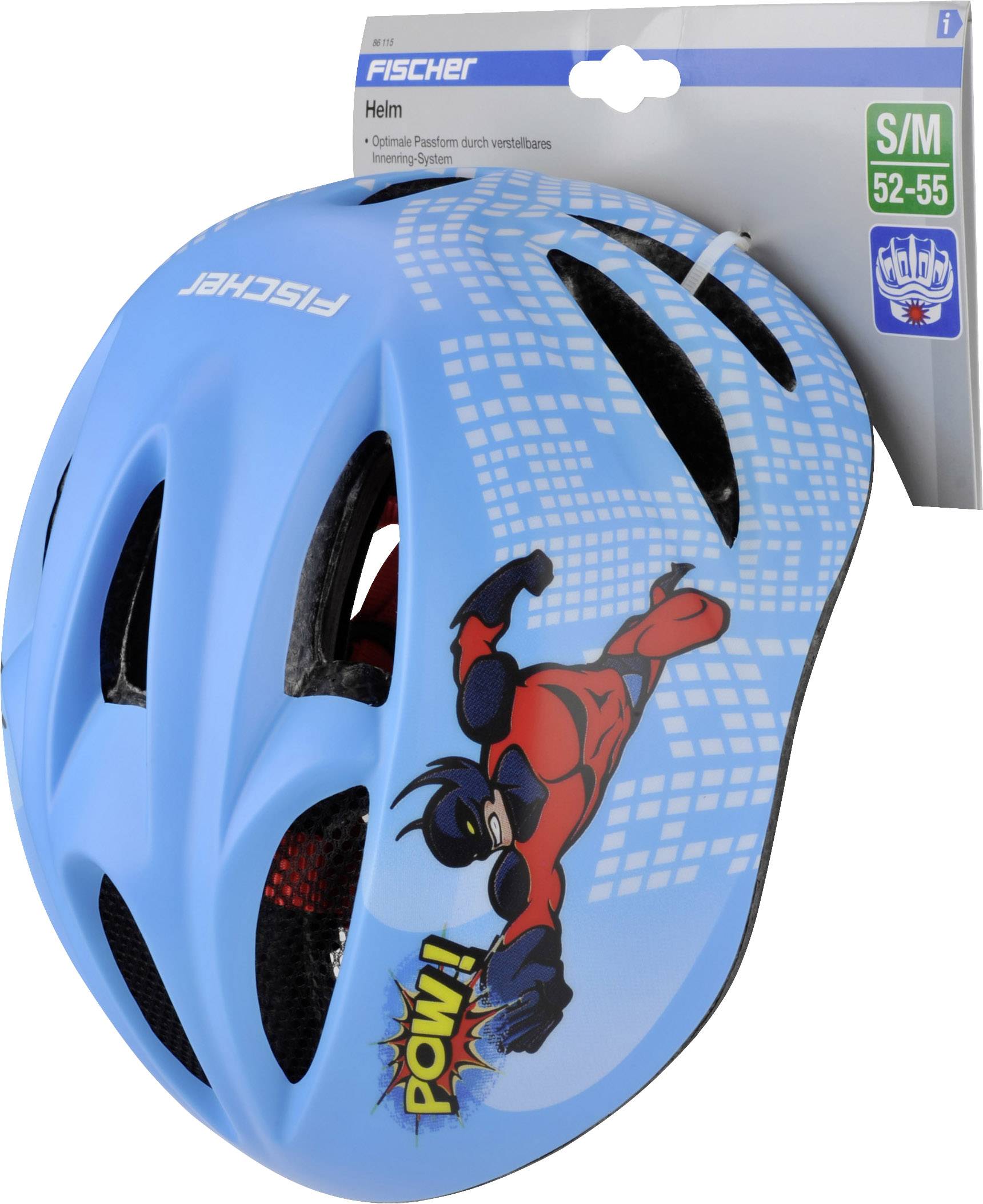 FISCHER Kinder-Fahrrad-Helm "Comic", Größe: S/M-1
