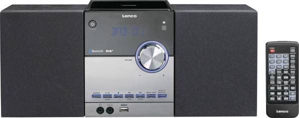 Lenco MC-150 - Microsystem - 2 x 10 Watt - Schwarz