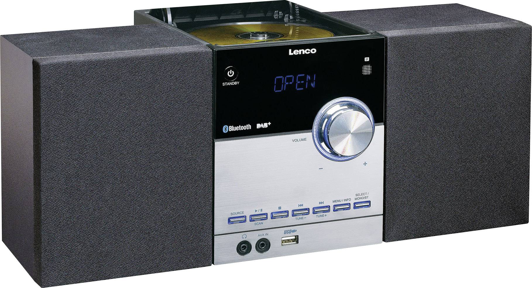 Lenco MC-150 - Microsystem - 2 x 10 Watt - Schwarz-3