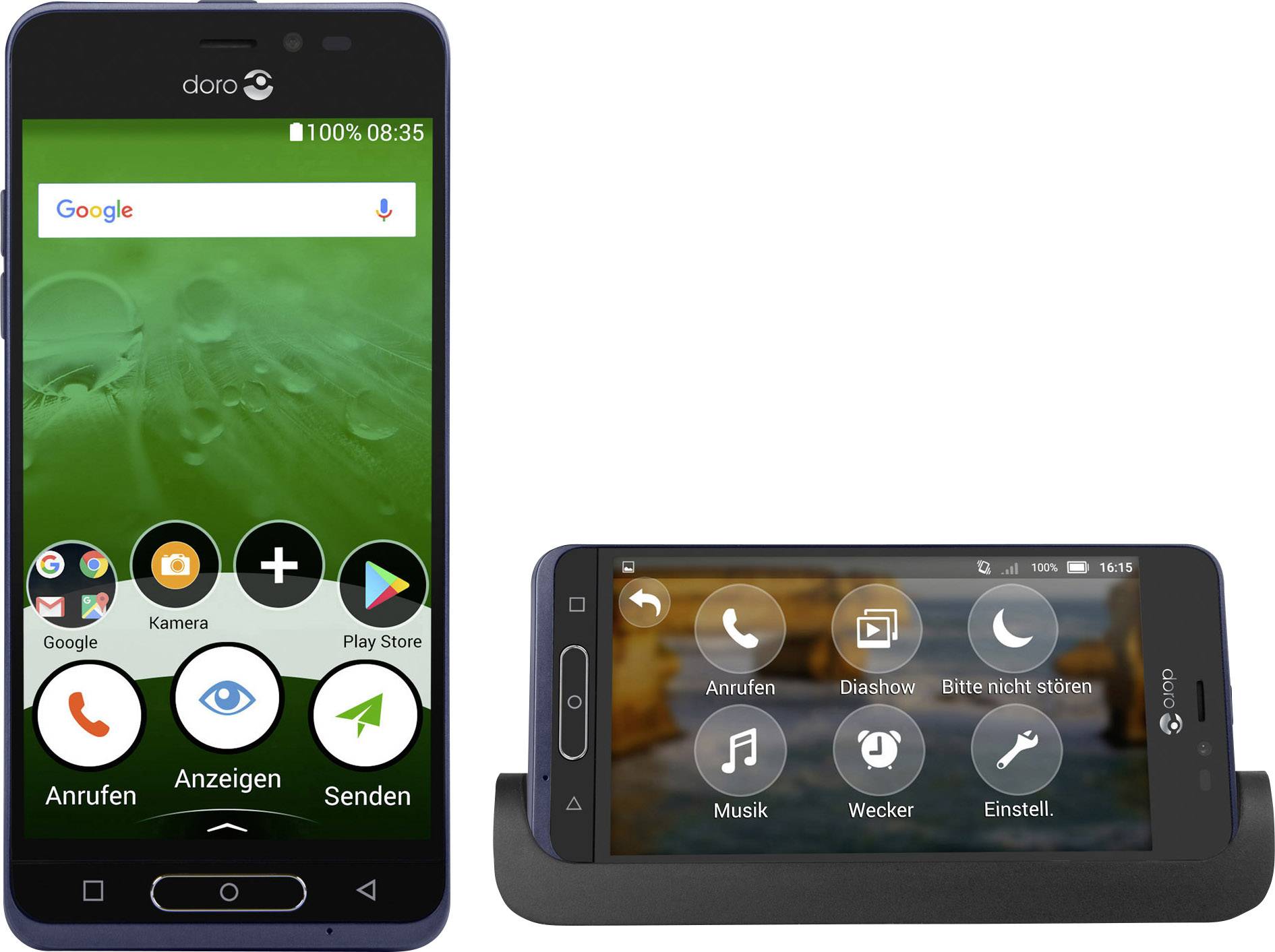 Doro 8035 12,7 cm 5"Smartphone 4G, LTE, 5MP , 16GB , WiFi, GPS-1