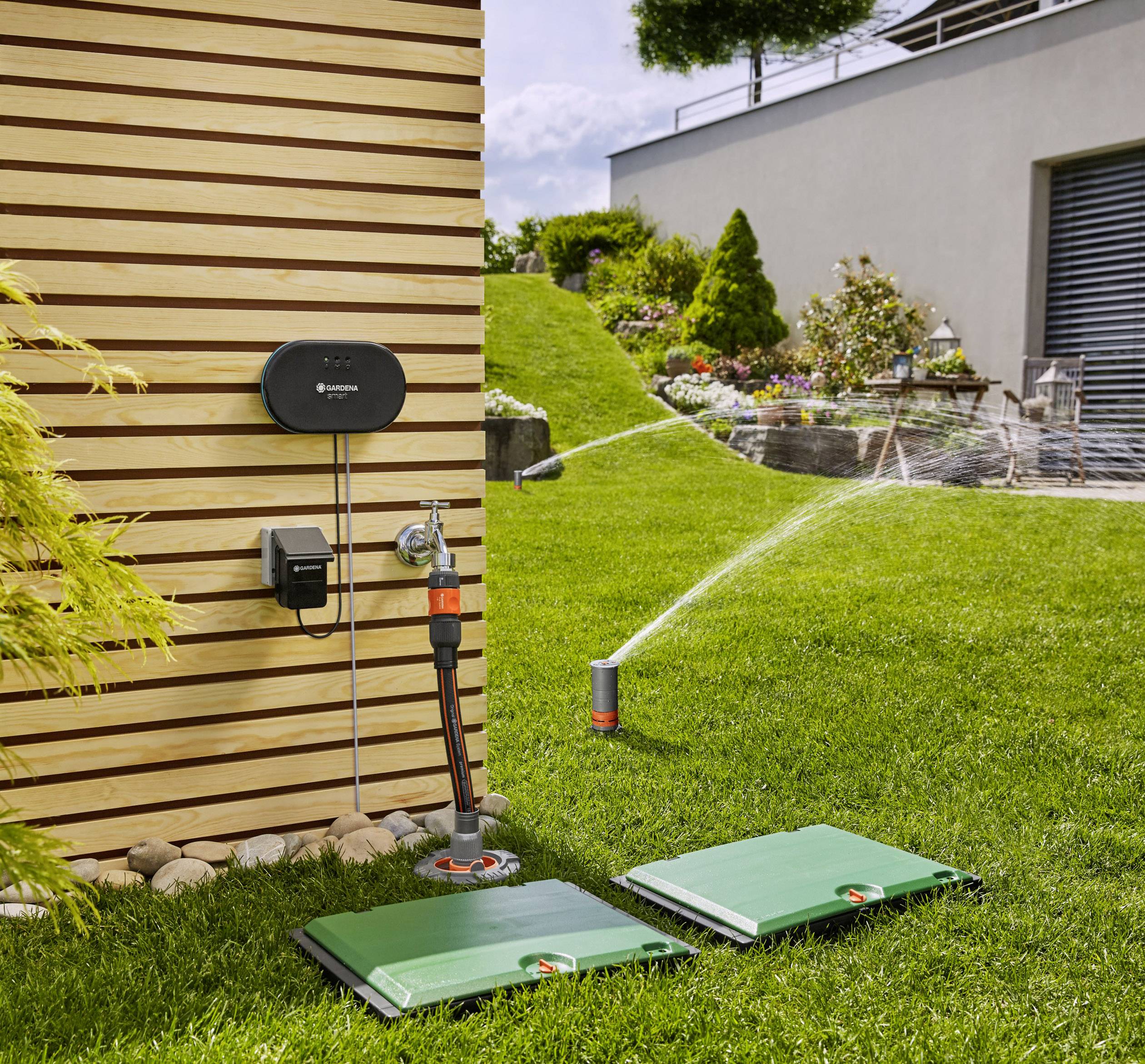 Gartenbewässerung Gardena Smartsystem