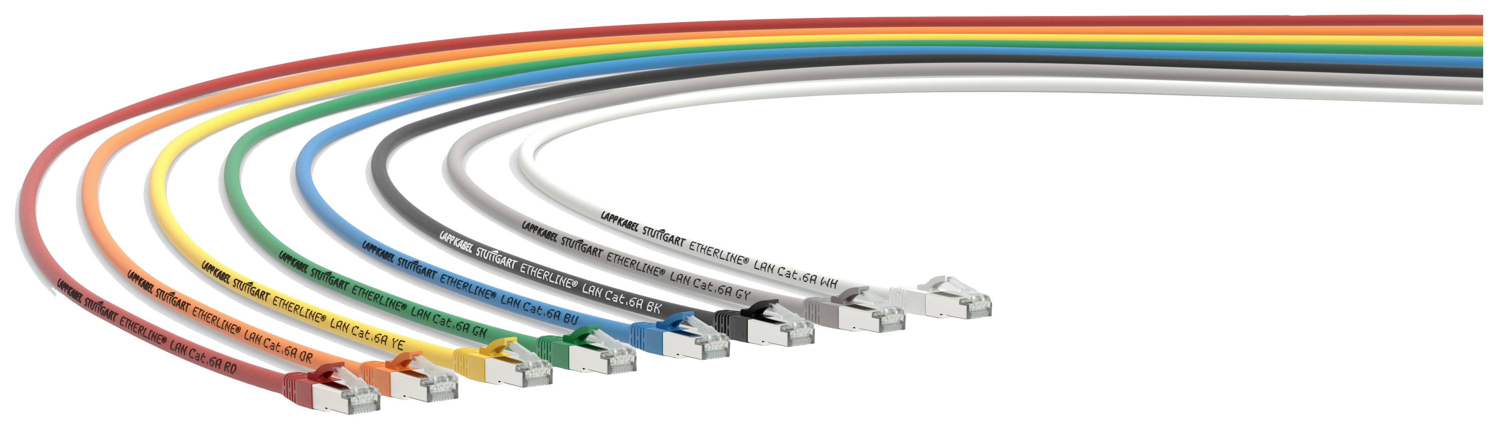 LAPP KABEL RJ45 Netzwerk Anschlusskabel CAT 6a S/FTP 10 m Rot mit Rastnasenschutz, Gesamtschirm, Paa