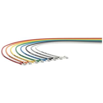 LAPP 24441221 RJ45 Netzwerkkabel, Patchkabel CAT 6a S/FTP 5.00 m Grün mit Rastnasenschutz, Gesamtschirm, Paarschirm, Fol