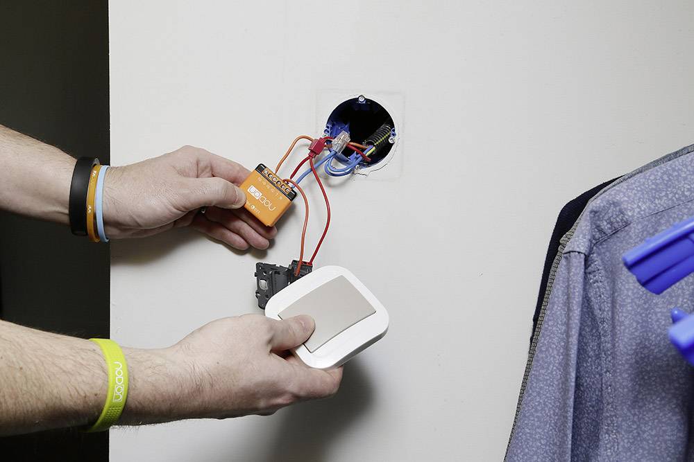 NodOn SIN-2-2-01 EnOcean Unterputz-Modul, 2x1,15W Schaltleistung, 2 Kanäle-2