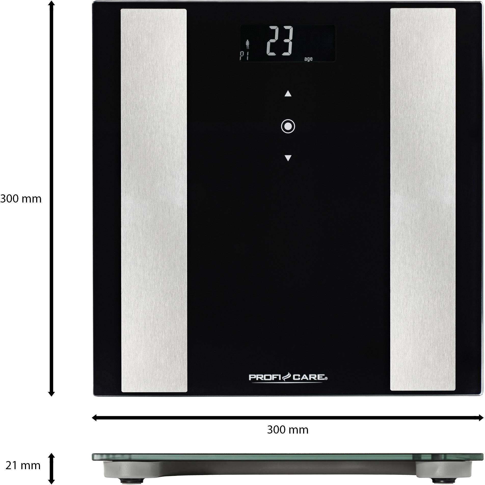 PROFICARE Personenwaage ProfiCare,8in1 PC-PW3007FA sw-3