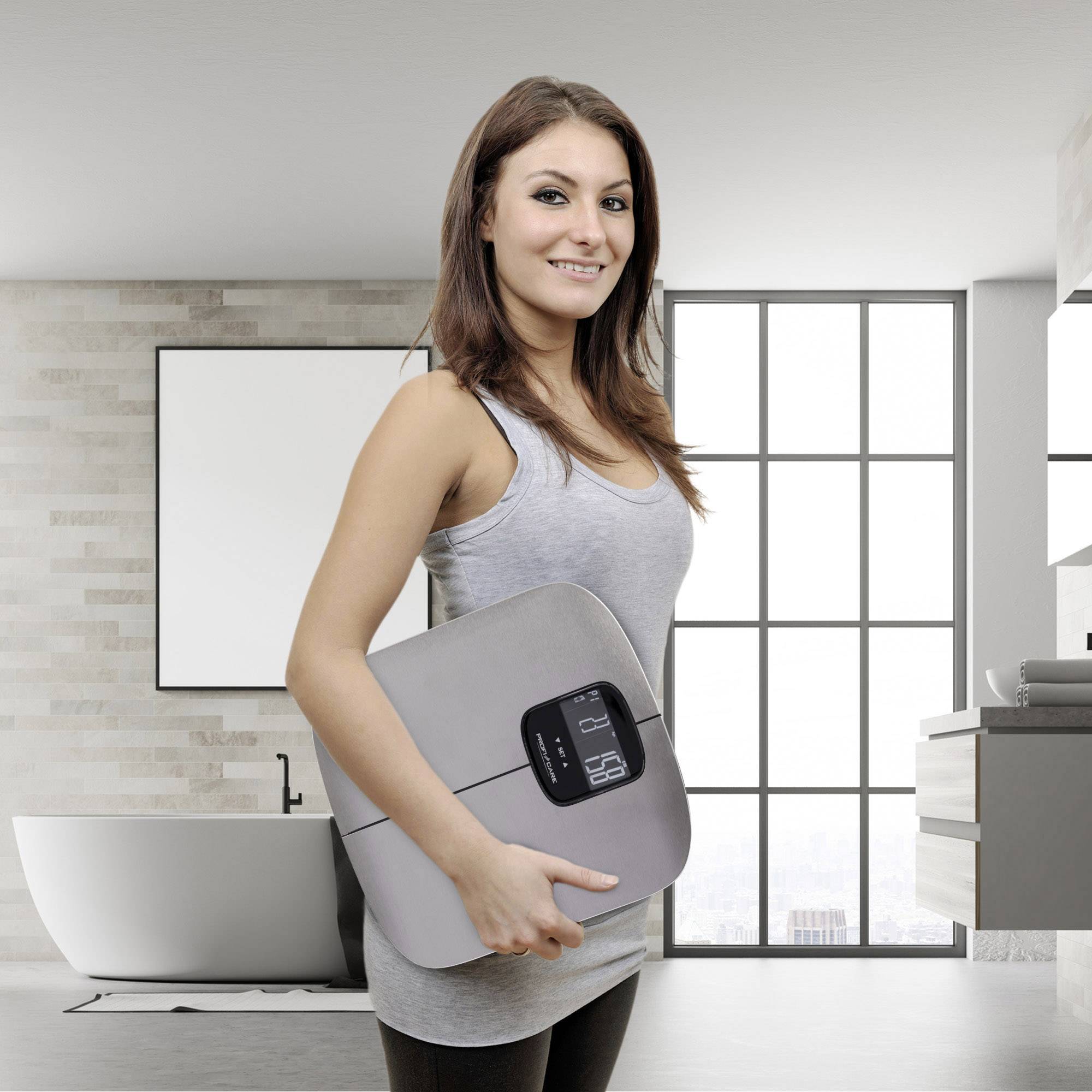 PROFI CARE Personenwaage PC-PW 3006 FA, Edelstahl (97000067)-7