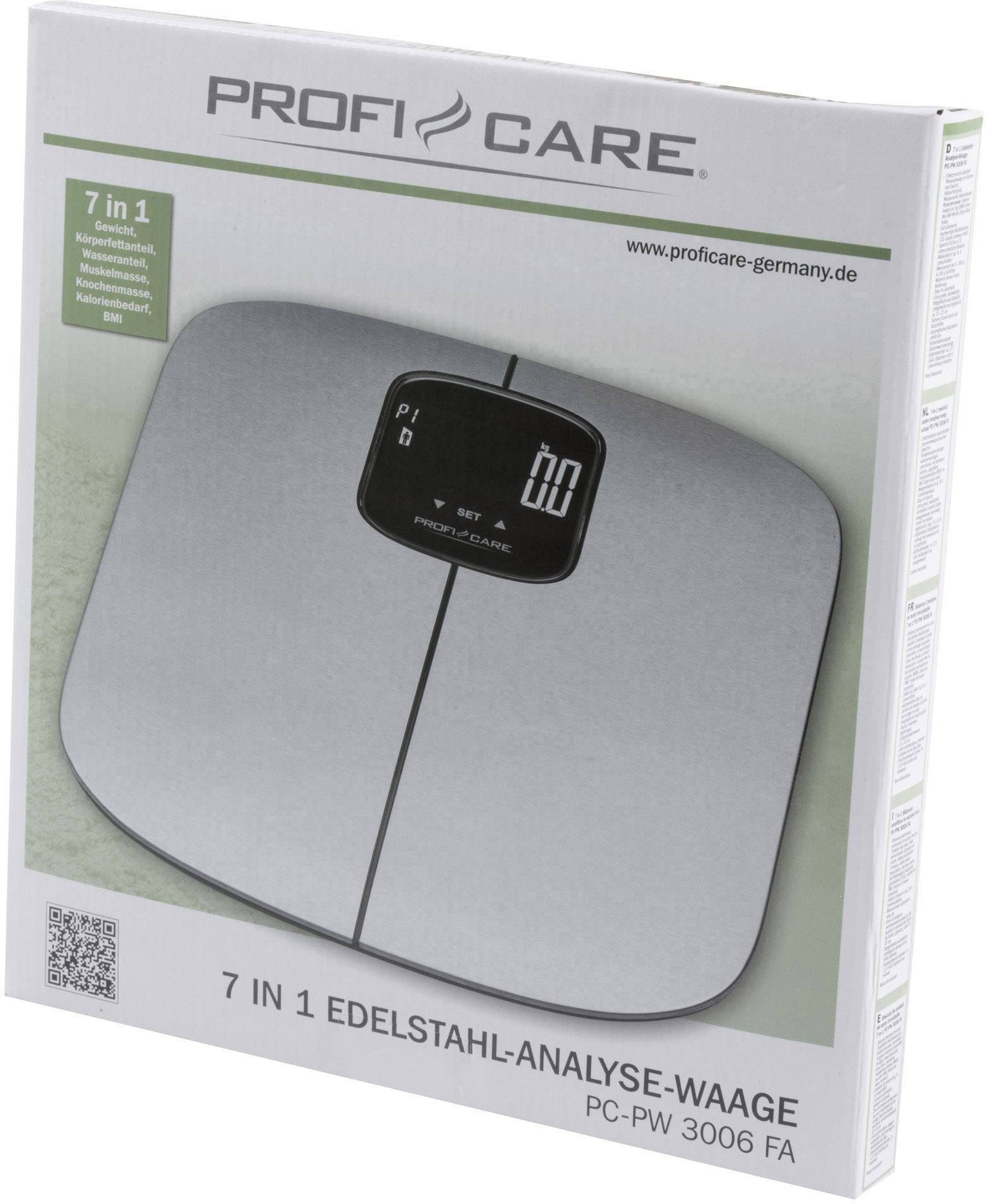 PROFI CARE Personenwaage PC-PW 3006 FA, Edelstahl (97000067)-1