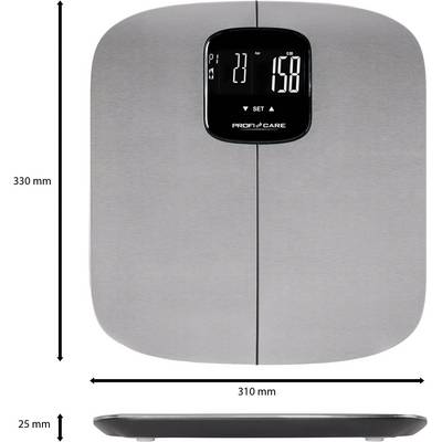 PROFI CARE Personenwaage PC-PW 3006 FA, Edelstahl (97000067)-4