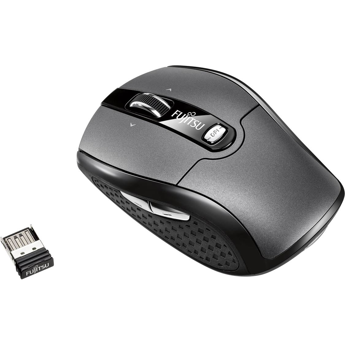 Fujitsu WI610 Funk Maus Optisch Ergonomisch Schwarz, Grau kaufen
