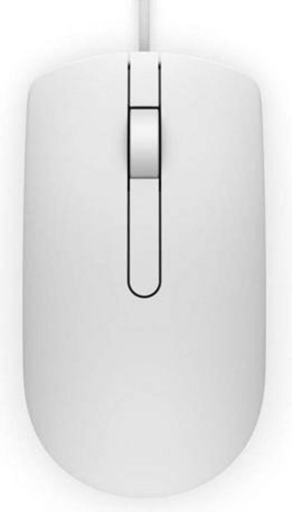 Dell MS116  Maus USB   Optisch Weiß 3 Tasten 1000 dpi