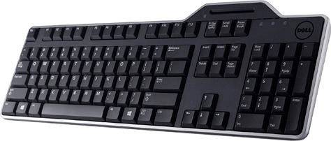 Dell KB813 USB Tastatur Deutsch, QWERTZ Schwarz Chipkarten-Leser, Spritzwassergeschützt-0