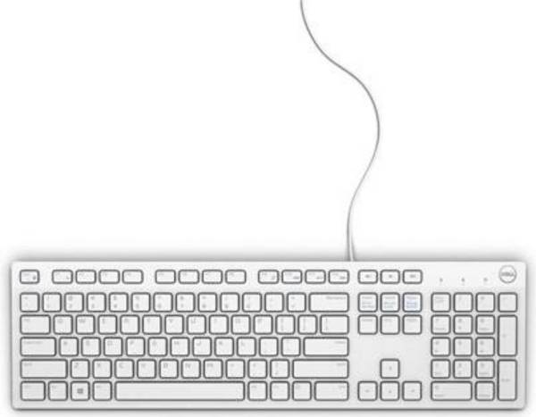 Dell KB216 USB Tastatur Deutsch, QWERTZ Weiß