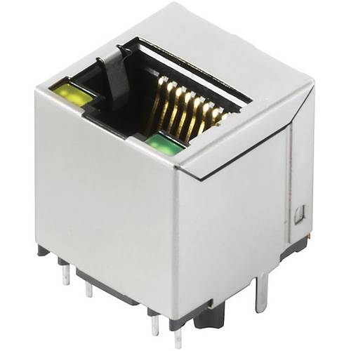 Thumbnail - Weidmüller RJ45M R1V 3.3N4Y/G TY 2461070000 Buchse, Einbau vertikal Polzahl Sensoren 8 Silber, Schwarz 120 St.