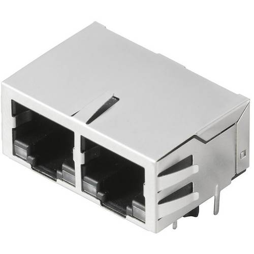 Thumbnail - Weidmüller RJ45G1 R12D 3.3EYG/YG RL 2036510000 Buchse, Einbau horizontal Polzahl Sensoren 8 Silber, Schwarz 1 St.