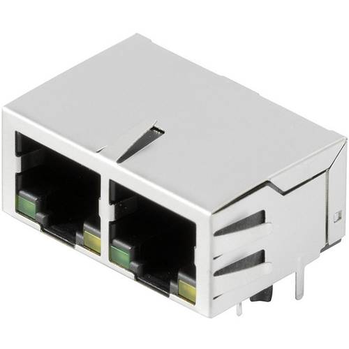 Weidmüller RJ45G1 R12D 3.3EG/Y TY 2544500000 Buchse, Einbau horizontal Polzahl Sensoren 10 Silber, Schwarz 80 St.