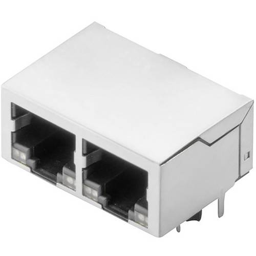 Thumbnail - Weidmüller RJ45G1 R12D 3.3N4YG/YG RL 2485370000 Buchse, Einbau horizontal Polzahl Sensoren 8 Silber, Schwarz 200 St.