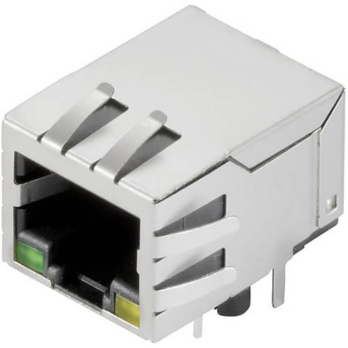 Thumbnail - Weidmüller RJ45C5 R1D 3.2E4G/Y RL RJ45-Steckverbinder CAT 5 2562870000 Buchse, Einbau horizontal Polzahl Sensoren 12 Sil...