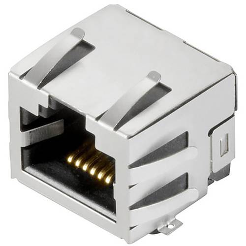 Weidmüller RJ45C3 S1U DE4N RL RJ45-Steckverbinder CAT 3 2562940000 Buchse, Einbau horizontal Polzahl Sensoren 8 Silber, ...