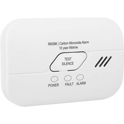 Smartwares RM386 Kohlenmonoxid-Melder  mit internem Sensor batteriebetrieben detektiert Kohlenmonoxid