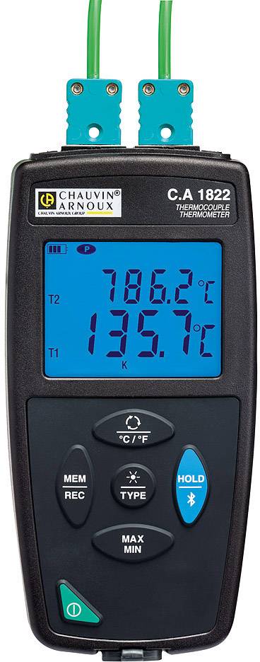CHAUVIN ARNOUX CA1822 Temperatur-Messgerät -200 bis 1372 °C Fühler-Typ J, K, T, N,