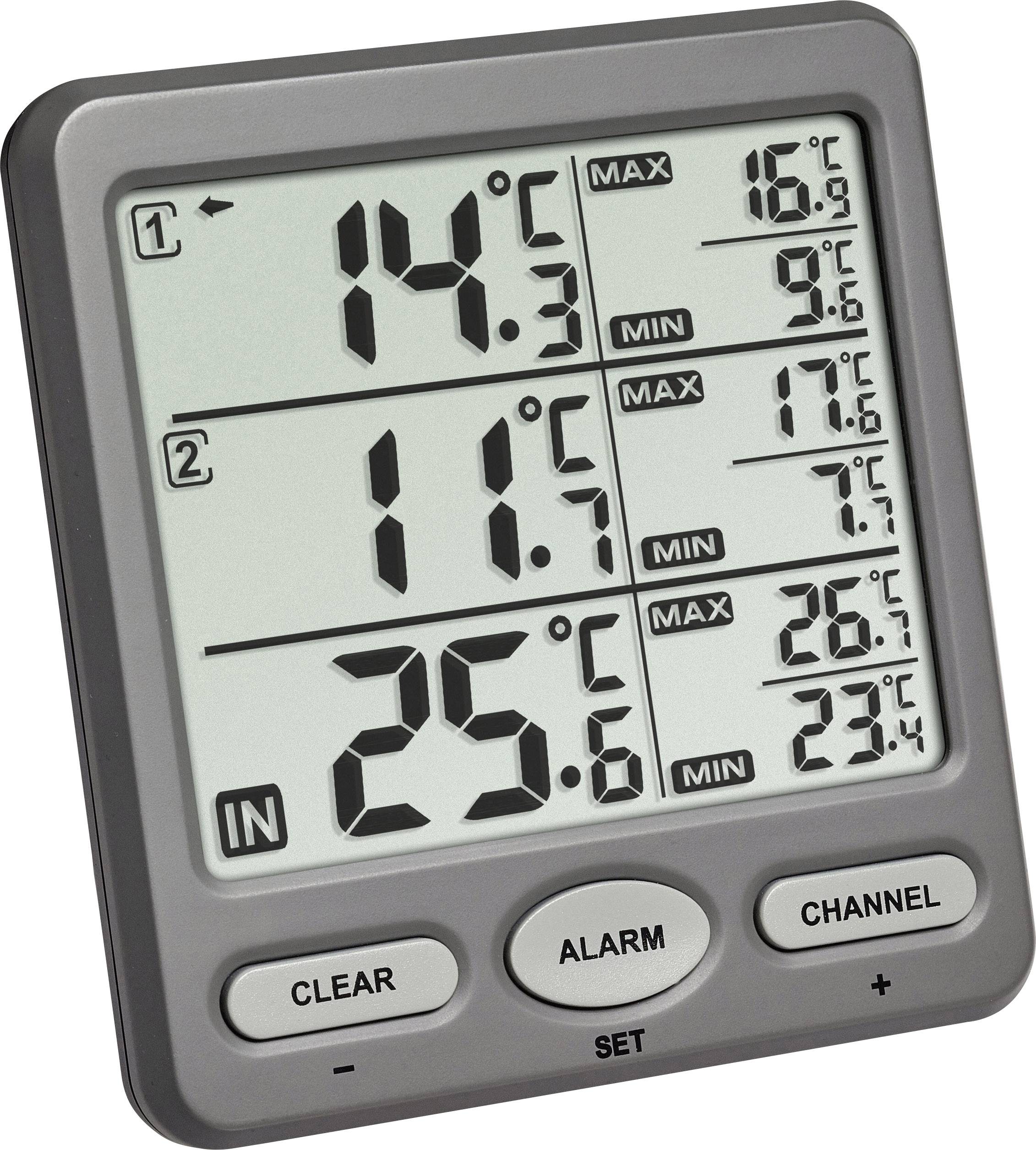 TFA-DOSTMANN 30.3062.10 Trio Funk-Thermometer