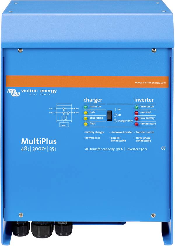 Victron Energy Netzwechselrichter MultiPlus 48/3000/35-50 230 3000 W 48 V/DC - 230 V/AC integrierter Laderegler