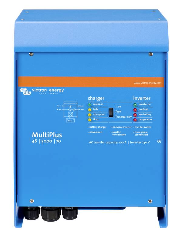 Victron Energy Netzwechselrichter MultiPlus 48/5000/70-100 5000 W 48 V/DC - 230 V/AC integrierter Laderegler