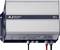 Ein grauer Sinus-Wechselrichter mit der Aufschrift 'AJ Sine wave inverter', zeigt technische Anschlüsse und Kontrollanzeigen.