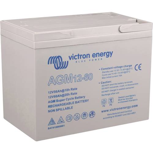Victron Energy Blue Power BAT412550104 Solarakku 12 V 60 Ah Blei-Gel (B x H x T) 229 x 227 x 138 mm M8-Schraubanschluss