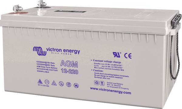 Victron Energy Blue Power BAT412201104 Solarakku 12 V 220 Ah Blei-Gel (B x H x T) 52.2 x 23.8 x 24 cm M8-Schraubanschluss