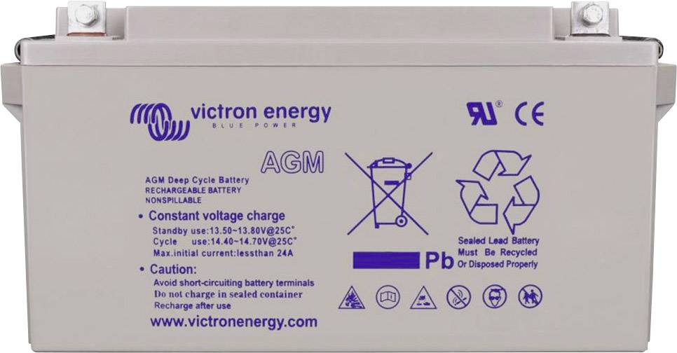 Victron Energy Blue Power BAT412600104 Solarakku 12 V 66 Ah Blei-Gel (B x H x T) 258 x 235 x 166 mm M8-Schraubanschluss