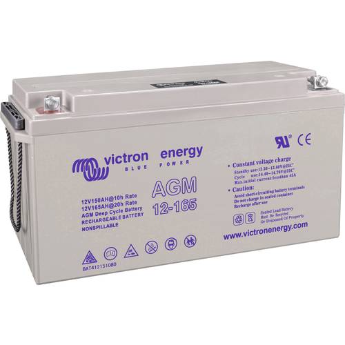 Victron Energy Blue Power BAT412151104 Solarakku 12 V 165 Ah Blei-Gel (B x H x T) 485 x 240 x 172 mm M8-Schraubanschluss