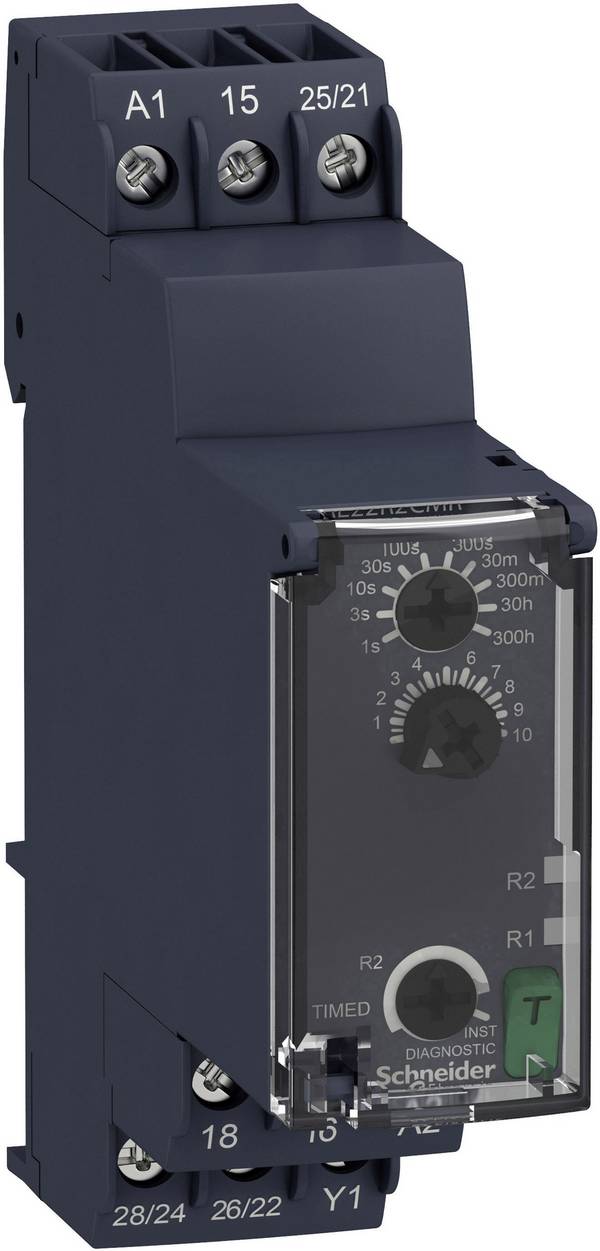 Schneider Electric RE22R2CMR RE22R2CMR Zeitrelais Monofunktional 1 St. Zeitbereich: 0.05 s - 300 h 2 Wechsler Piece