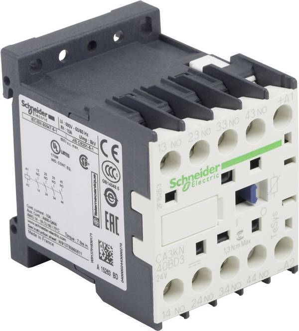 Schneider Electric CA3KN40BD3 Hilfsschütz 4 Schließer 1 St.