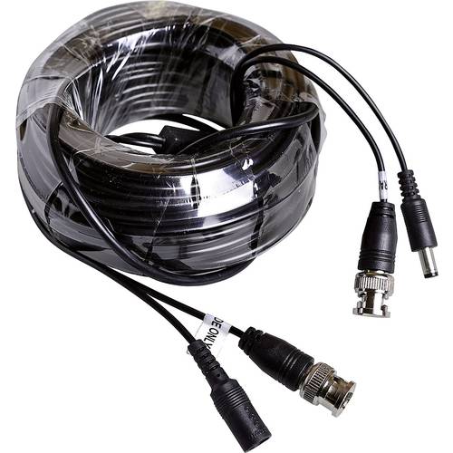 m-e modern-electronics 55323 Kamera, Video, Strom Verbindungskabel 30.00 m Schwarz