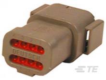 TE Connectivity Stiftgehäuse-Kabel DTM Polzahl Gesamt 8 DTM04-08PA-E003 1 St.