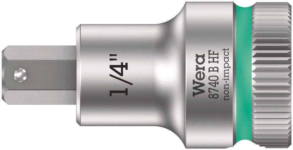 Adapter für Stecknüsse von Wera, Größe 1/4", Modell 8740 B HF, nicht schlagend.