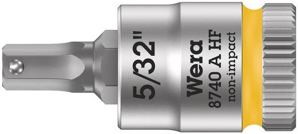 Wera 8740 A 05003385001 Innen-Sechskant Steckschlüsseleinsatz  6.3 mm 5/32"    1/4" (6.3 mm)