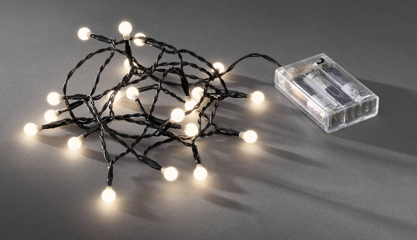 Konstsmide 1491-107 Lichterketten mit Batterien Innen batteriebetrieben 