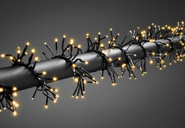Konstsmide 6563-870 Büschellichterkette mit Appsteuerung  Außen EEK: E (A - G) netzbetrieben Anzahl Leuchtmittel 960 LED Bernstein Beleuchtete Länge: 7.2 m