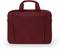 Eine rote Laptoptasche mit Tragegriff, Hauptfach und Reißverschluss. Sie hat ein schlichtes, elegantes Design, geeignet für Reisen oder Büro.